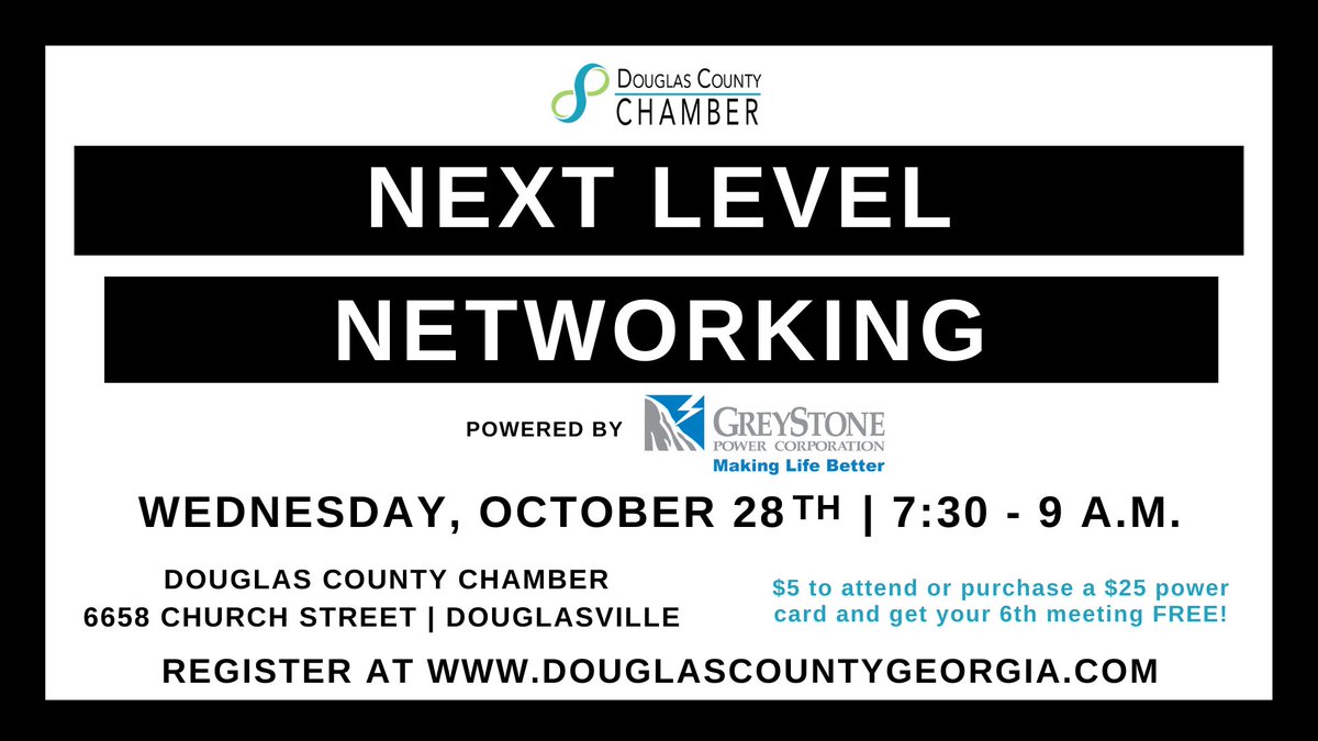 _chamberlain_x's tweet photo. You’re invited to step up your networking game at our Next Level Networking program! Share about yourself and your business in several different formats all while enjoying a delicious, complimentary breakfast. #dcchamberga #nextlevelnetworking https://t.co/aGMTpsE8x6