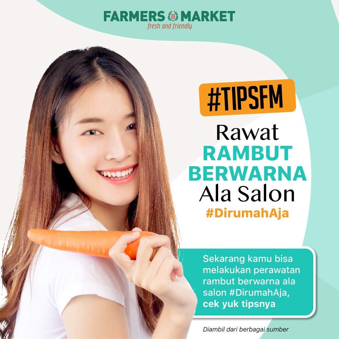 FarmersMarket99's tweet photo. #TipsFM
Merawat rambut berwarna memang tidak mudah, karena rambut yang sudah diwarnai akan menjadi sensitif dan cenderung mudah kering, kusut, dan rapuh.

Tapi ngga usah khawatir, dengan #TipsFM kamu sudah bisa merawat rambut berwarna ala salon dengan mudah #dirumahaja lho https://t.co/OOQMuPagXb