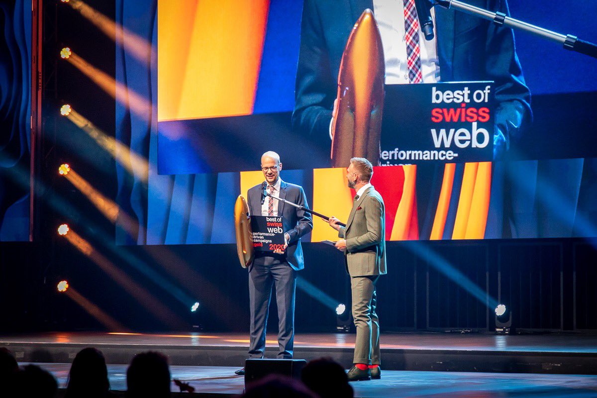 Ein für unsere Agentur runder Abend an den Best of Swiss Web Awards 2020! Unsere Kunden EAT.ch und ECHOJAZZ gewinnen Gold und Bronze in den Kategorien “Performance driven Campaigns” und “Marketing”. Herzliche Gratulation an das ganze Team! 🥳
#BoSW2020