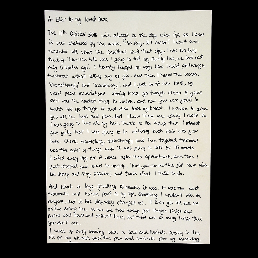 StellaMcCartney's tweet photo. “The 11th October 2018 will be the day when life as I knew it was shattered by the words, ‘I’m sorry, it’s cancer.’” – Mel Bastien writes in our #NoLessAWoman campaign, shot by @LynseyAddario.
Discover our #BCA campaign: https://t.co/PoNK7Sx30f
#StellaMcCartney #StellaCares https://t.co/DL0kp03W9E