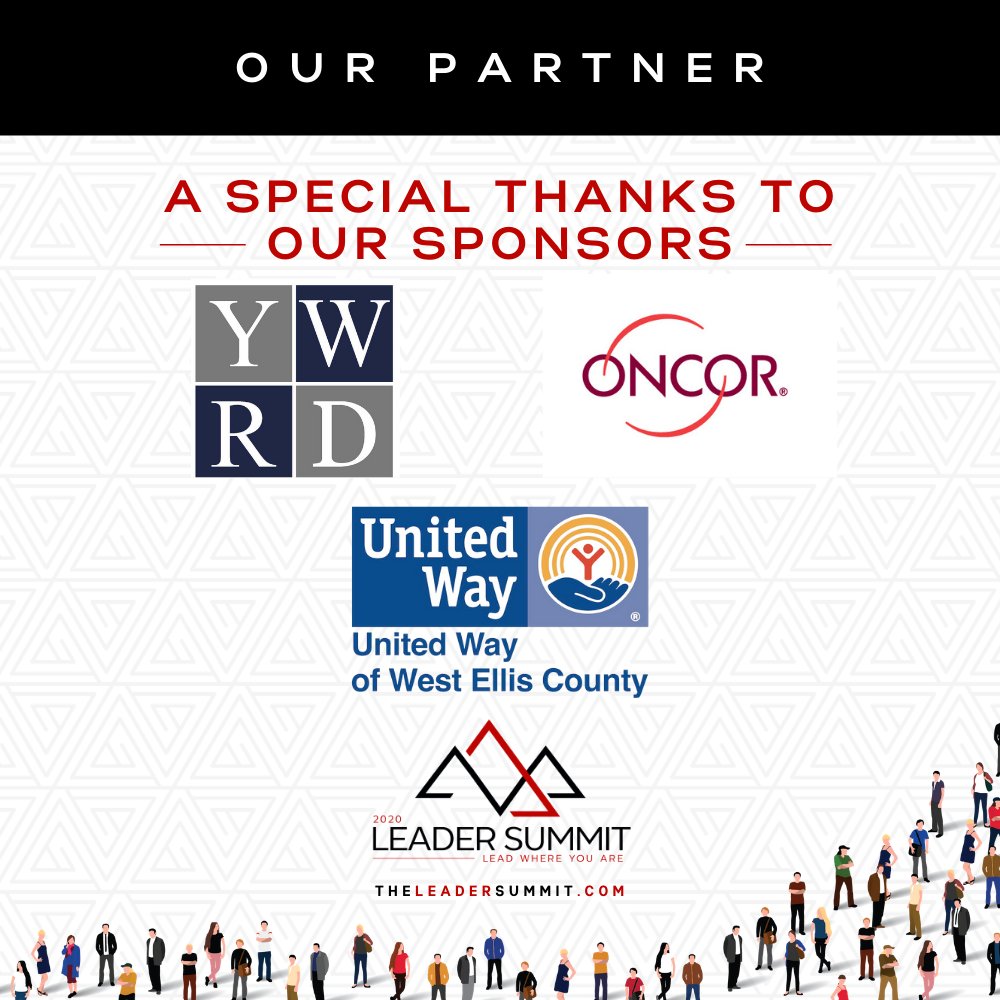 TheLeaderSummit's tweet photo. Today is the day! The 2020 Leader Summit begins in half an hour. We would like to thank @YeldellWilsonCo, @oncor, and @UWEllisCounty, and all of our sponsors for making this event possible! Visit https://t.co/hJCUNHSMwV for virtual passes! https://t.co/kiXV43v0sg