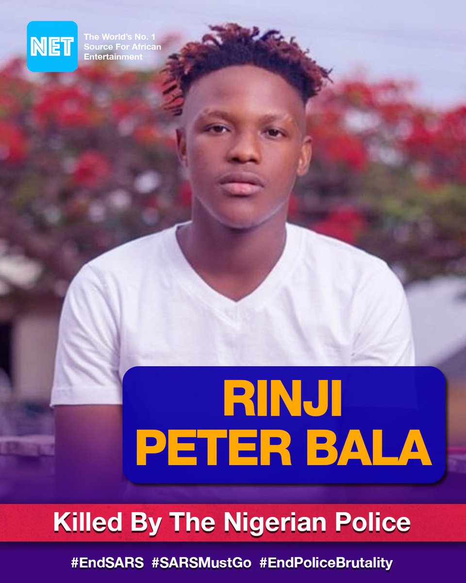 Rinji Bala, a 20-year-old student of the University of Jos (UNIJOS), was shot dead by a soldier attached to the Special Task Force (STF) Operation Safe Haven in Jos, Plateau State, on Tuesday, May 12, 2020.Rest in peace. #EndSARS  