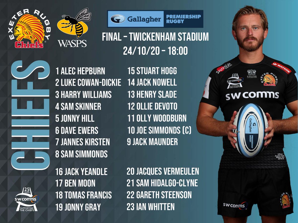 Good Luck @ExeterChiefs for tomorrow's @premrugby final against @WaspsRugby - and after the nail-biting Heineken Champions Cup final last week, can this final be any more exciting? As Player Sponsor for @moon_p1g Hawksmoor will be cheering the team on! https://t.co/lAis9N6mkB https://t.co/DPRC1BnOz2