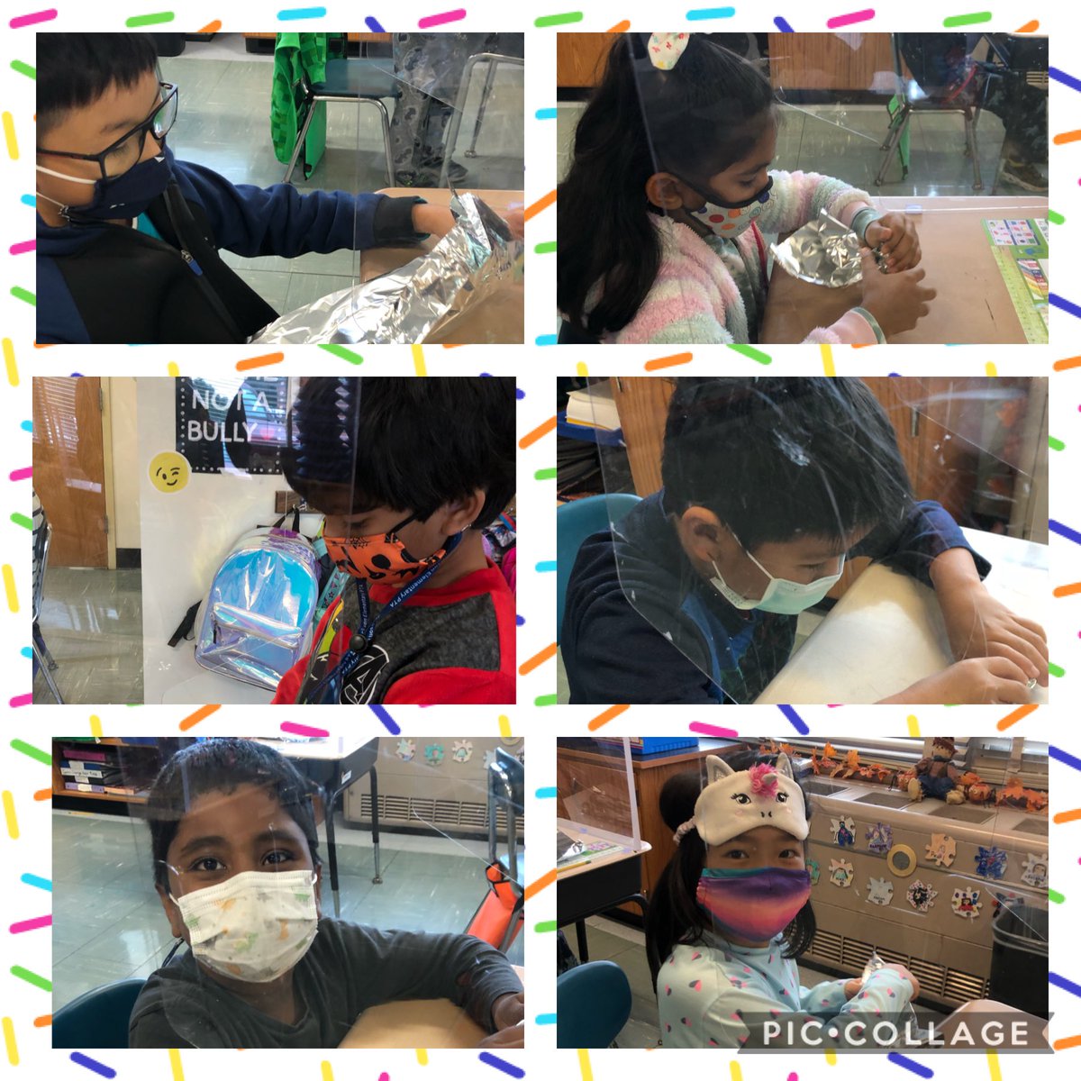 In science lab today, Mrs. Oddo challenged us to create something with aluminum foil because of its flexible properties. We had some snakes, a car, a spaceship, and a kayak. We are a creative group!! <a href="/A_RiveraNY/">Dr. Alejandro Rivera</a> @JerichoUFSD <a href="/GAJacksonES/">George A. Jackson Elementary School</a>
