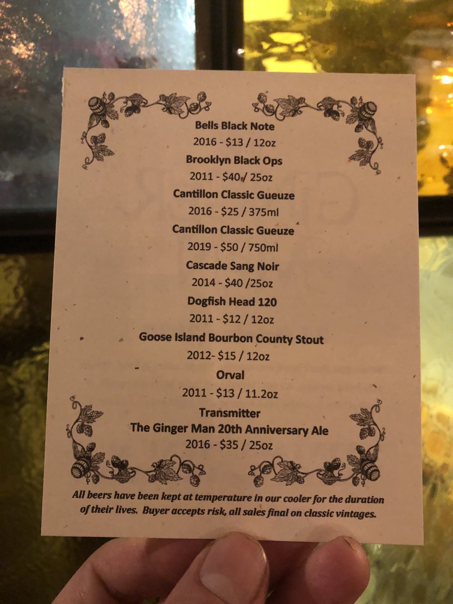 We are releasing a special menu of rare and vintage beers this Saturday, 10-24-20 at Under the Volcano - 12 E 36TH, from 3pm to 10pm.  

Not into in-person drinking yet?  Place an order outside for takeaway, and please bring your own bag for the planet's sake.