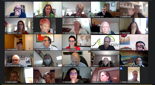 MonAssemblee's tweet photo. Très belle participation de la communauté lors de la plénière sur la validation du Plan stratégique communautaire vers 2030 ! Merci à la firme PGF Consultants d'avoir mené le tout ce matin !
#RAV2020 #AFO2020 https://t.co/cfVh8UW4cT