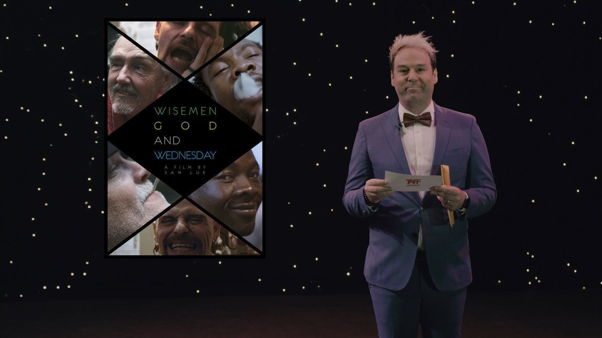 TorontoArthouse's tweet image. The 2020 TAFF award for Best Documentary Short Film goes to 'Wisemen, God, and Wednesday' (Canada) by Sam Luk. 

Congratulations!!

#documentary #experimental #short #torontoarthousefilmfestival #filmfestival #independentfilm #experimentalfilm