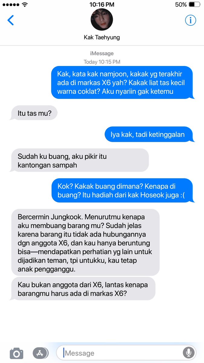 RIVALAUTUMNS's tweet photo. TAEKOOK AU

𝐇𝐢𝐫𝐚𝐞𝐭𝐡

Jungkook merasa beruntung dapat diterima di sekolah favorit dimana 6 pria dengan julukan 'pangeran' bersekolah disana. Para pangeran itu baik, ramah, bertalenta, dan tdk segan menyapanya, kecuali Kim Taehyung; pangeran yg selalu memandangnya rendah. https://t.co/grZd782xK2