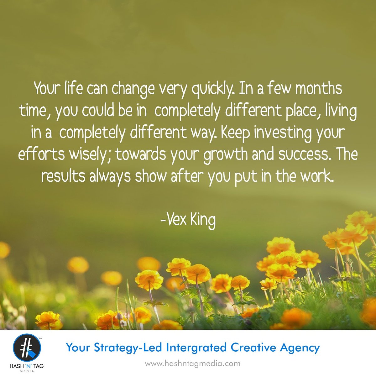 HashNTagMedia1's tweet photo. It's a little effort that can make a big difference.
Keep pushing!!
#MotivationalQuotes #MotivationalSpeaker #Facebook #Instagram #Twitter #Motivation #WeekendMotivation #SocialMediaTrends #HashNTag #TeamHNTM #TeamHashNTag #Marketing #HashTagger #HashTagger4Life https://t.co/iLDW7ggn3d