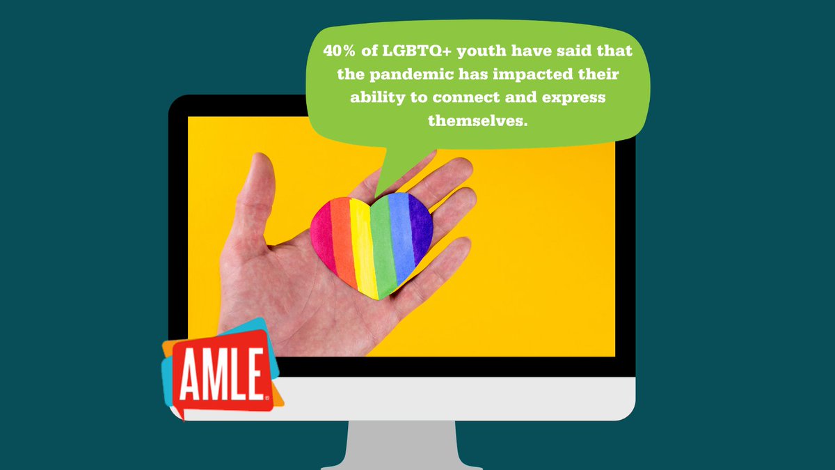 AMLE's tweet photo. Creating connections, even over ZOOM, for your #LGBTQ+ #middleschoolers can decrease the isolation during this time of increased disconnection. Use icebreakers to allow them to open up.
#AMLE20 #Inculsion #diversity #standtogether #teachdiversity
#schoolcommunity
#EdLeaders https://t.co/94gHotkJQD