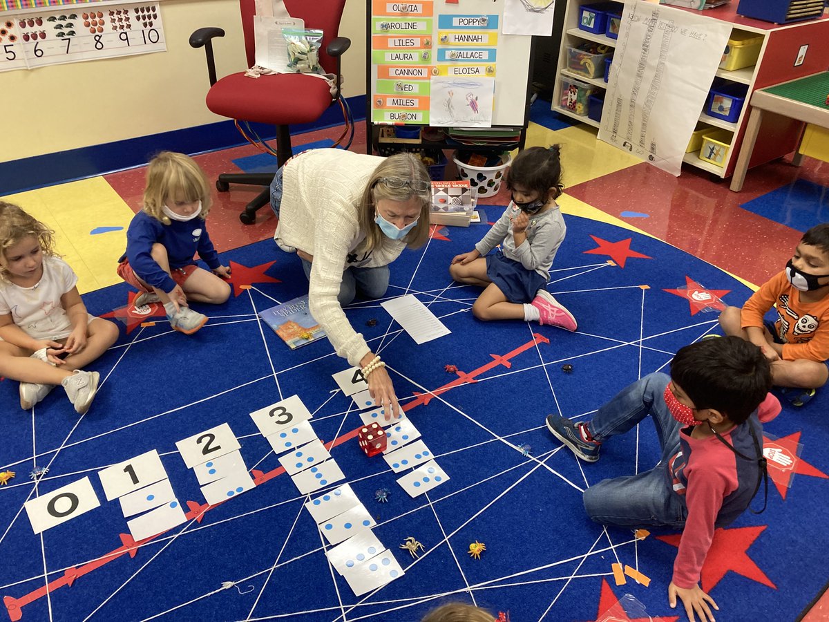 Making Math make sense: even though the number of items look different, it is still the same amount. #trinitylearns