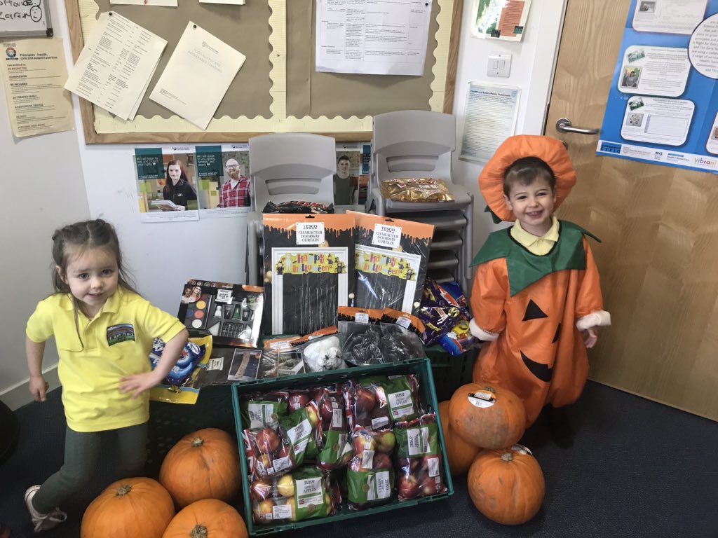 GalstonECC's tweet photo. We would like to thank Tesco Galston for their kind Halloween donation. The children and staff really appreciate their generosity #community #localsupermarket #workingtogetherwithourcommunity https://t.co/Nx1fGX1PHU