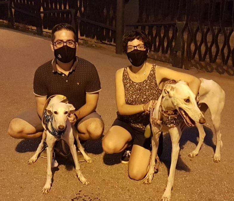 adoptamestizos's tweet photo. Leila, la galguita que habían abandonado y maltratado en un barrio conflictivo, ahora es la princesa de un hogar donde no le falta un detalle.

Leila, ahora YUKI, adoptada en Barcelona.💙 https://t.co/IkcbvfFW8W
