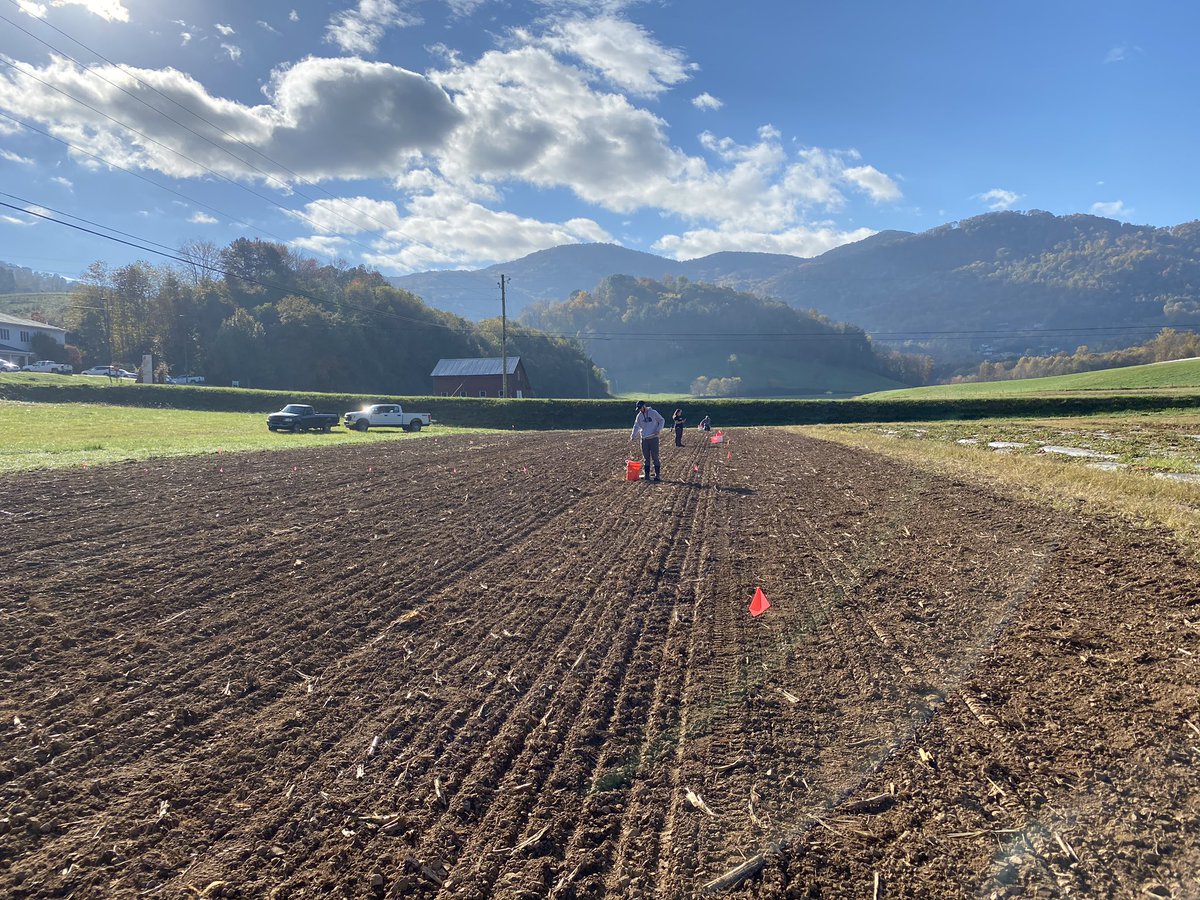 Soil sampling day at the #MountainResearchStation. We are evaluating the impacts of winter-annual forages grazed and harvested for silage on #soilhealth parameters. #climate #beefitsmorethandinner <a href="/NCStateCALS/">NC State College of Agriculture and Life Sciences</a> <a href="/NCCattle/">NC Cattlemen's Assoc</a> <a href="/NCForageCouncil/">NC Forage Council</a>