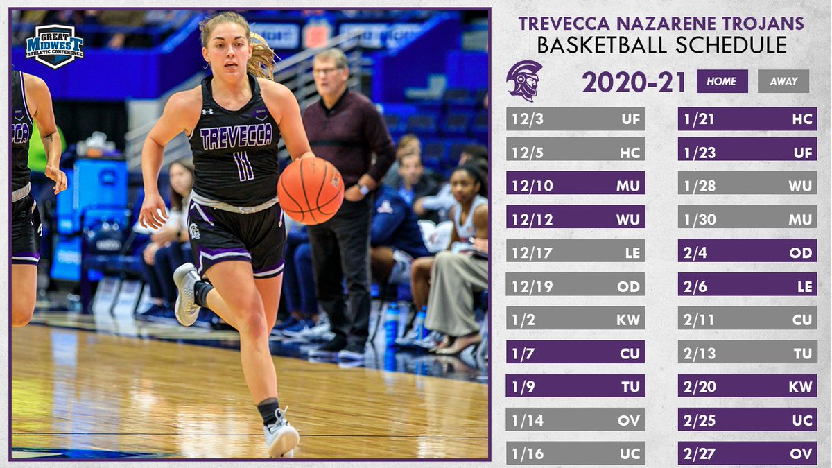 Get ready Trojan fans! The women's basketball team will start off their seaon on December 3rd at the University of Findlay. 

#treveccatrojans