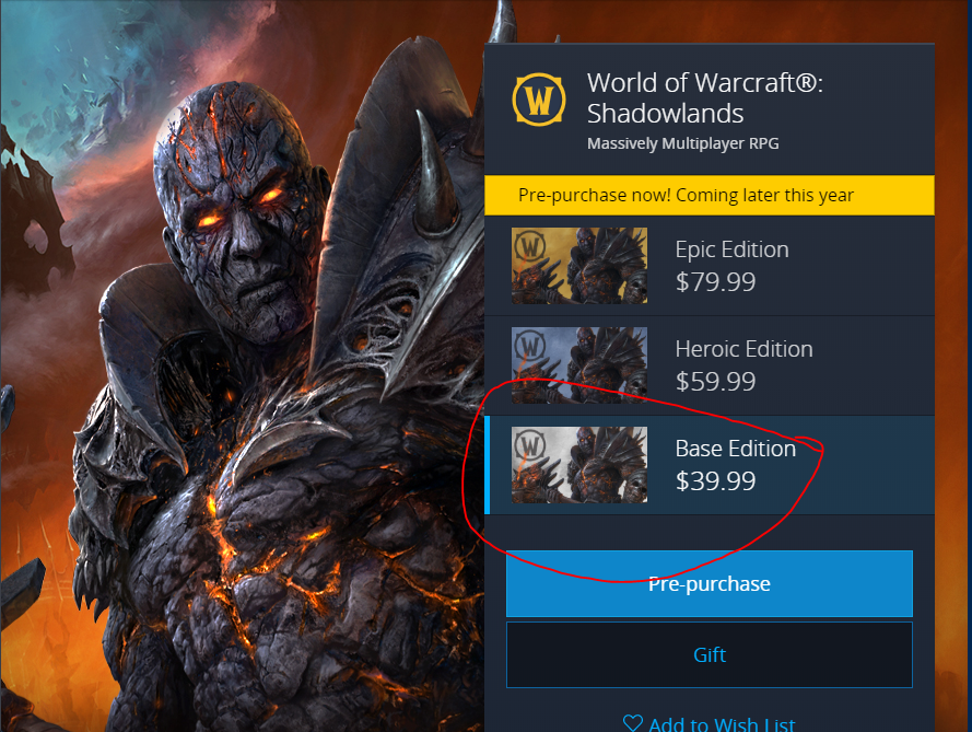 osatox's tweet photo. Okay so since I did get Galleon's mount (via BMAH) back last month, I'm still counting it. 

Going to give a Shadowlands BASE EDITION ($39.99 value) via Gifting from the in-game store.

To enter, retweet THIS TWEET. A random eligible winner to be chosen on Nov. 1st https://t.co/lQZz7oaphj