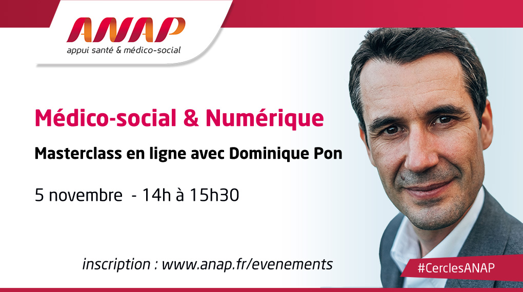 [INSCRIPTION] A tous les #ESMS 📣 ne manquez pas notre masterclass 💻 avec Dominique Pon le 5 nov ! Il partagera sa vision du #numerique au service du médico-social. L'occasion de comprendre ce qu'il est possible d'attendre d'1 #SI👉anap.fr/evenements/med… #esante #CollectifSIMS