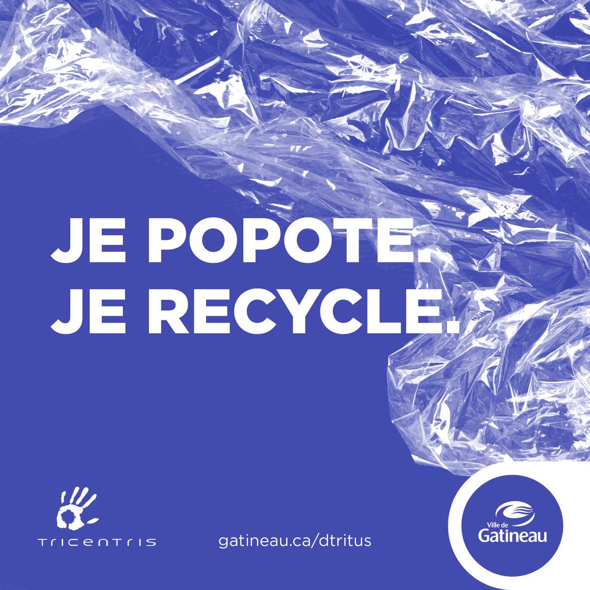 ville_gatineau's tweet photo. ♻️ #VendredisPourLAvenir 
 
💡 Truc #1 : l'emballage plastique s’étire aisément = bac bleu.
Sinon = bac gris.

💡 Truc #2 : déposez tous vos sacs et pellicules dans 1 même sac plastique dans le bac bleu. Les trieurs de @tricentris vous remercieront! 
 
❓ https://t.co/39OOjJ3dr2 https://t.co/VsPrqusDLb