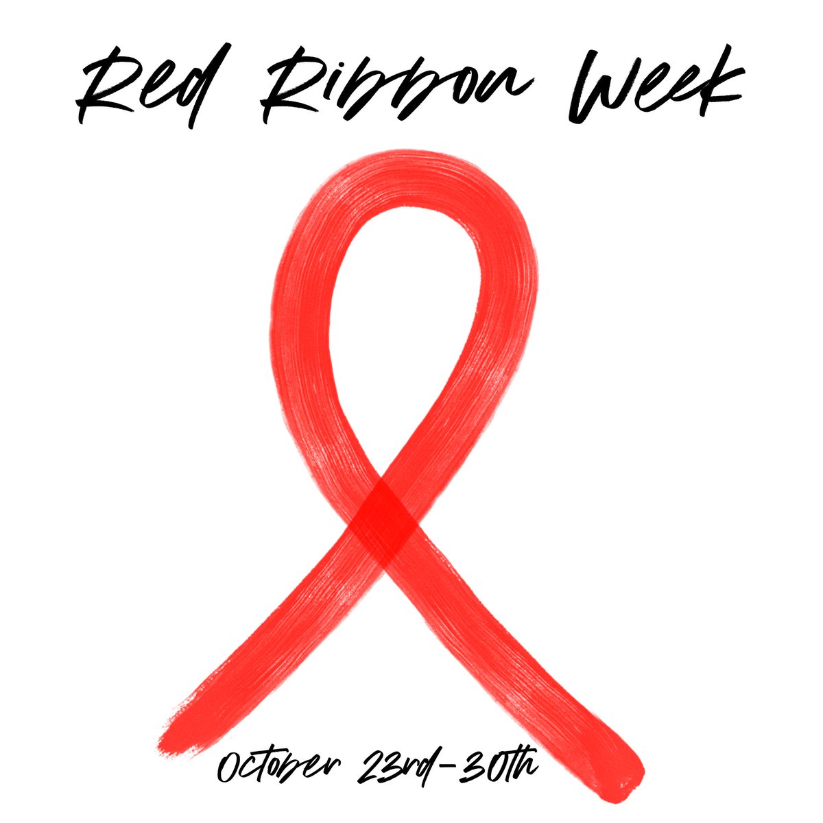 Red Ribbon Week begins today. 💙💛