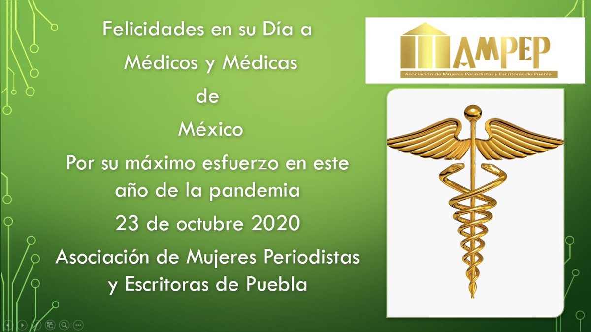 Felicidades médicas y medicos, reconocemos su entrega y profesionalismo en la labor que realizan todos los días. Gracias por salvar vidas, principalmente durante la emergencia sanitaria del #Covid_19  #DiaDelMedico
