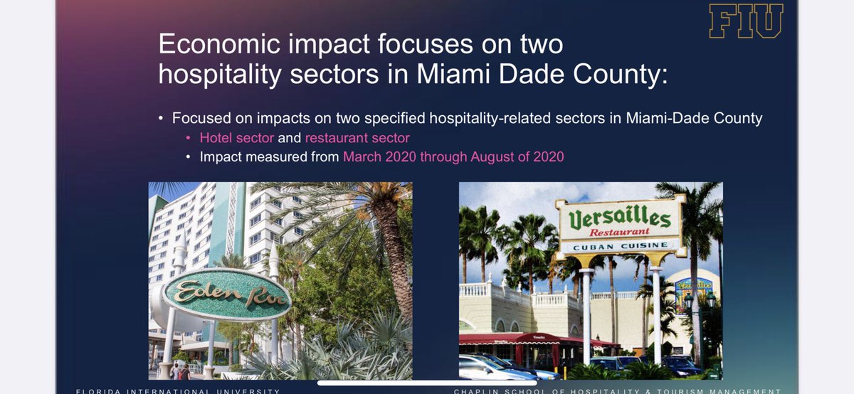 CBoomerVazquez's tweet photo. #Covid19 + #hospitality + #economicimpact: #ByTheNumbers New study by @fiuhospitality @fiu in collaboration with @greatermiamicvb finds: “Miami-Dade County's hospitality industry recovering but facing more than $3 billion in losses this year” 
https://t.co/15BEyQNqfX (THREAD 👇) https://t.co/BXchF8MEY4