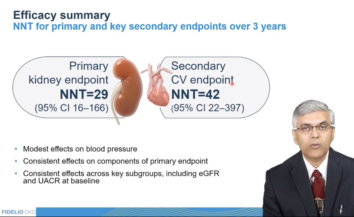 kidney_boy's tweet photo. Nice NNTs 

29 for Kidney 

42 for CVD 

#KidneyWk #LBHIT #Finerenone https://t.co/2oc3uXtwtm