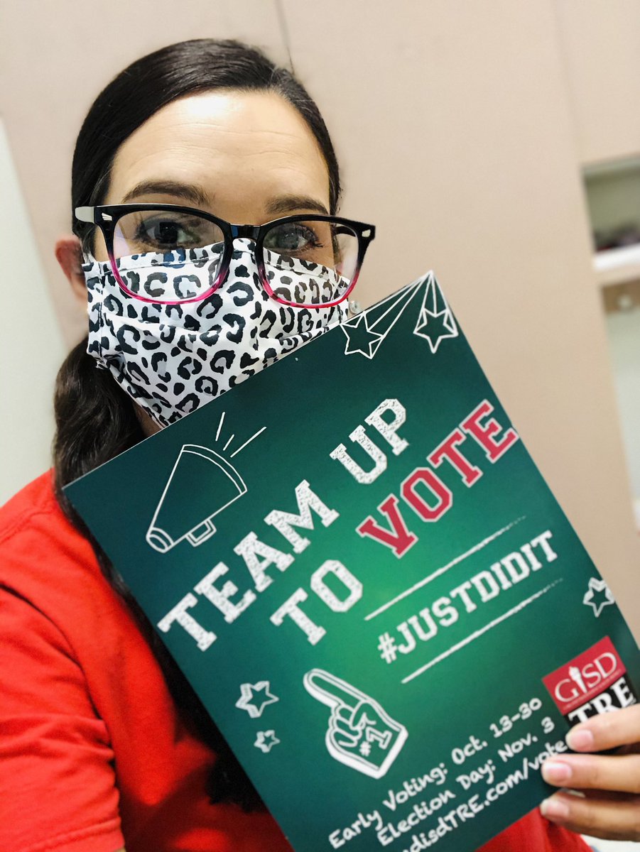 4thRowlett's tweet photo. Go 👉🏻 VOTE!! 🇺🇸@Rowlett_Bobcats Your voice Matters #GISD #justdidit #teamuptovote #garladISDvotes https://t.co/H5Mu5yg5z7