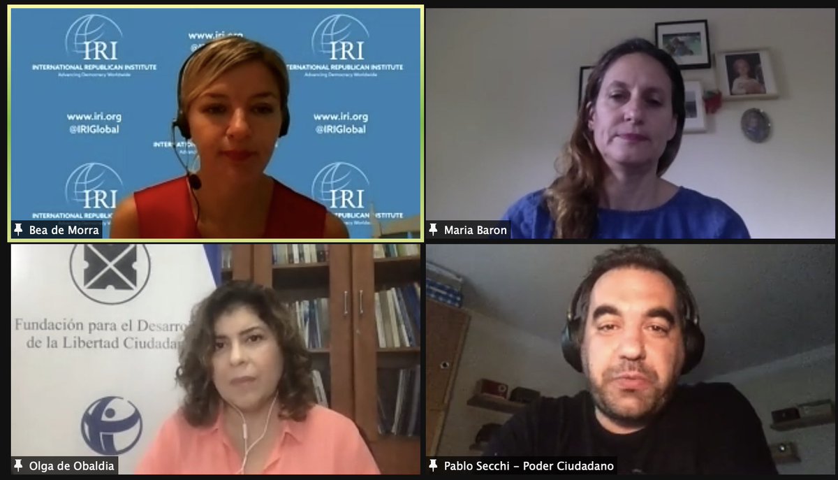 ¡Ahora en #ForoTransparencia2020! bienvenidos a la mesa a <a href="/MariaBaronOK/">María Baron</a> Directora Ejecutiva Global de <a href="/direlegislativo/">Directorio Legislativo</a>, <a href="/okideobaldia/">Olga de Obaldía</a> Directora ejecutiva de <a href="/LibertCiudadana/">Libertad Ciudadana</a> y desde <a href="/PoderCiudadano/">Fundación Poder Ciudadano</a> <a href="/pablosecchi/">Pablo Secchi</a> para conversar sobre el papel de las OSC en #ParticipaciónCiudadana