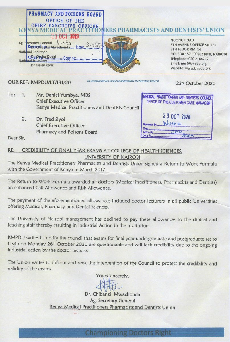kiayeoliver's tweet photo. @CMwachonda We will do that exam and pass and there is nothing you will do about it. And we will not join that @kmpdu https://t.co/kfPBHKXUNZ