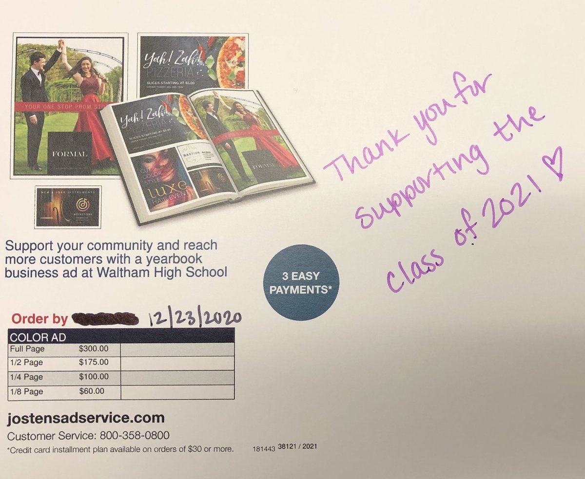 Waltham HS Yearbook tweet media