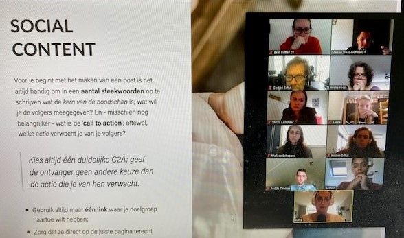 BuddyRunNL's tweet photo. Team communicatie volgen online de training van Aafke Melgers!
#Leerzaam
#Firmagoedverhaal 
#Stichtingbattle4kids
#zingevingvrijwilligers https://t.co/L7m4ADgWLj