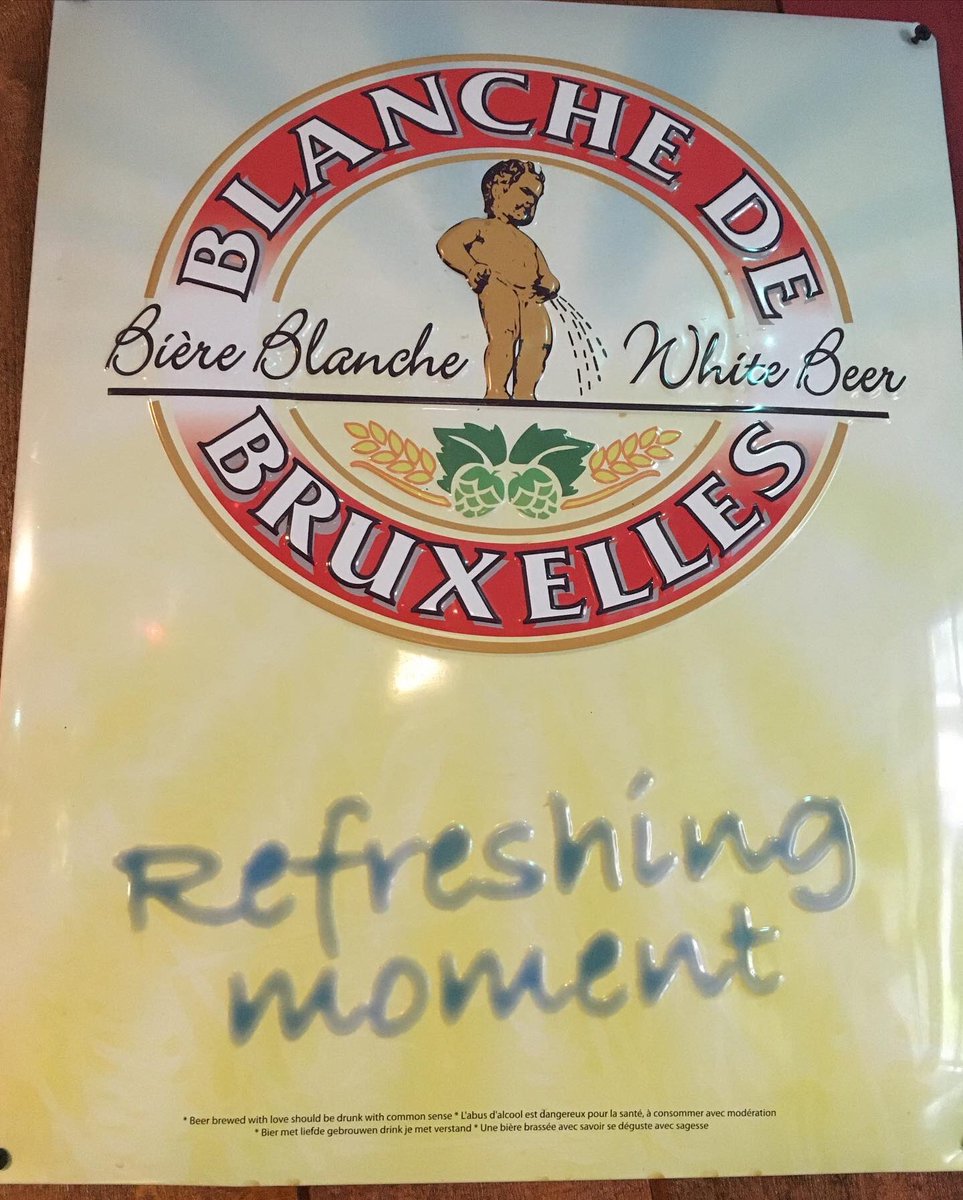 Food_A4thought's tweet photo. Discovered this fab Cave/Bar selling a whole variety of beers - this Blanche De Bruxelles is really good (fab slogan and logo too ๐). Picked up a few interesting ones to try ๐ณ๐ณ
#Beer #Biere #BlancheDeBruxelles #WhiteBeer #BiereBlanche #Cave #Bar #StrongBeers #RocketFuel https://t.co/J6B9KQFJZe