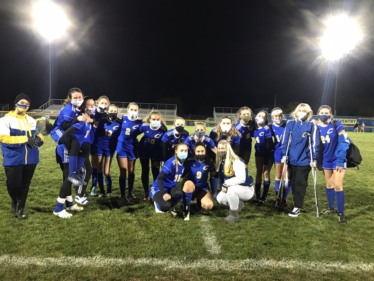 CoventryGirls's tweet photo. 2020 had been quite the ride but these girls got their season and deserved it!
Our season is over but we are still smiling for next year! (Under our masks of course)💙💛 https://t.co/UhJnZJtA42