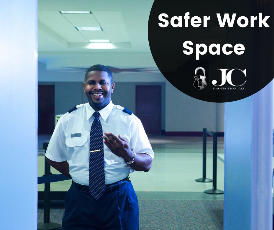 Let us help your employees feel safer about their working environment by hiring us! 
Learn more about our services by visiting our website-jcprotectionllc.com 
#WorkPlaceSecurity #SecurityServices #NYSecurityServices