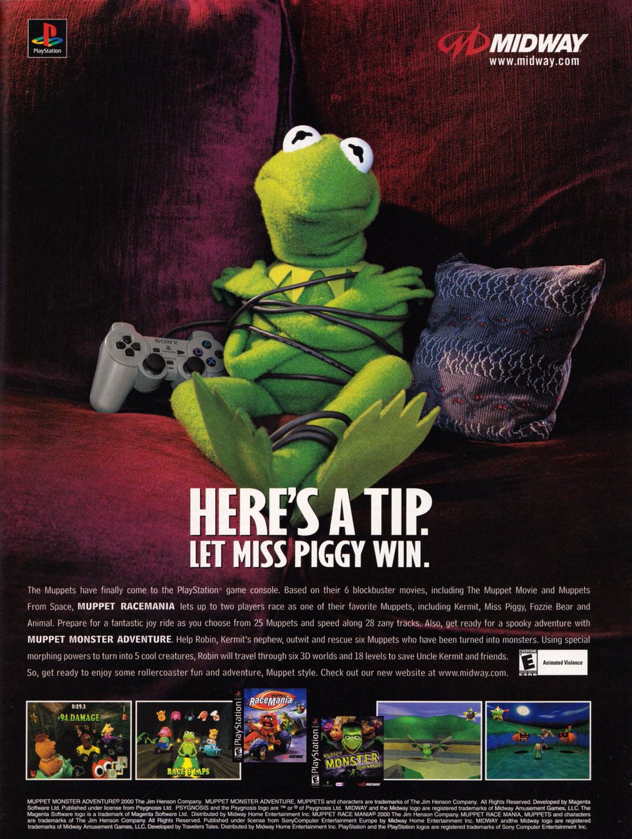 DamienP42245028's tweet photo. "Here's a tip. Let @MissPiggy win." - @KermitTheFrog
#MuppetsRaceMania
#MuppetMonsterAdventure https://t.co/jv7MfSL4PO