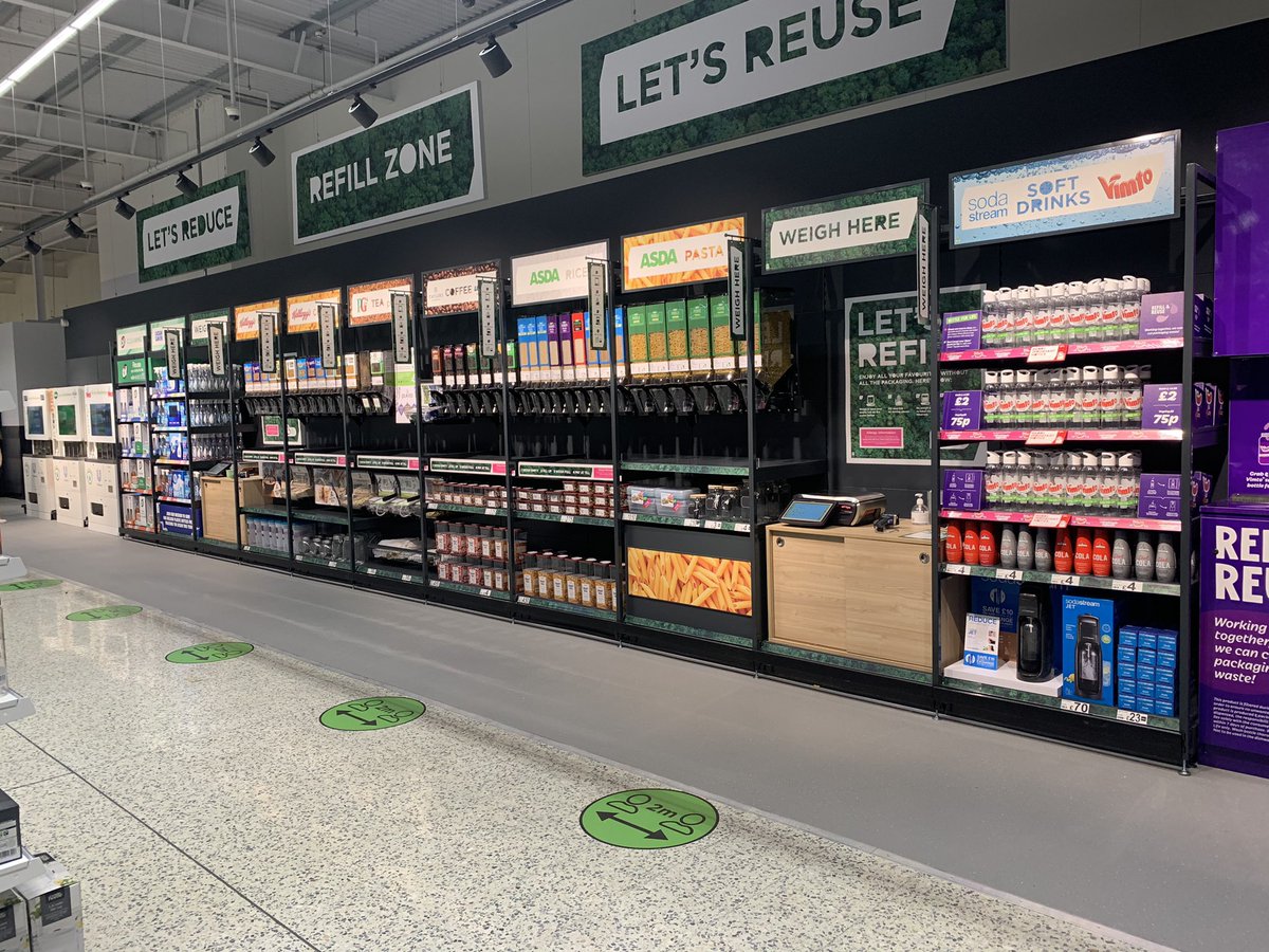 MiddletonAsda's tweet photo. Our new sustainability store has been a huge success so far. Lots of positive feedback. Let’s reduce, reuse &amp; recycle. https://t.co/6qvU1gozvJ