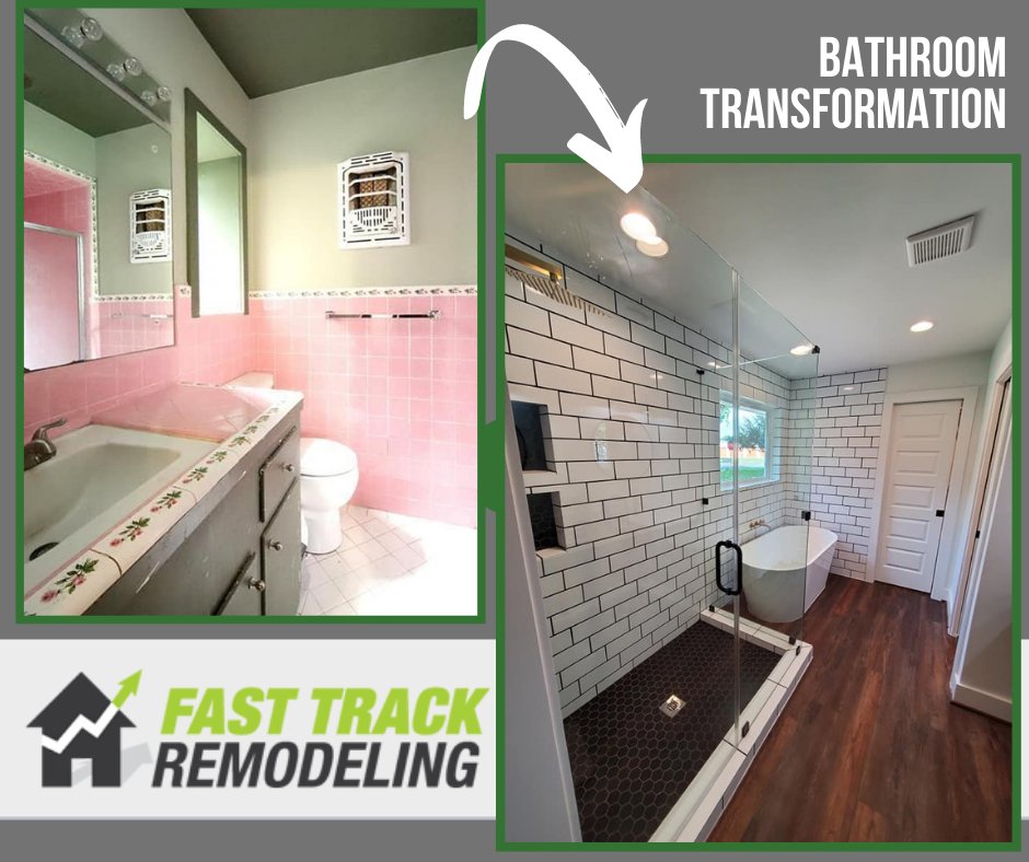 fasttrackremod's tweet photo. Check out our latest bathroom remodel! Changing the layout allowed for us to add in a full size shower and soaking tub. Visit https://t.co/0YkLCGmetM for more before and after transformations.
#houstonrealestate #houstonremodeling #houstonrealestateinvestor https://t.co/ipRciqGZYI