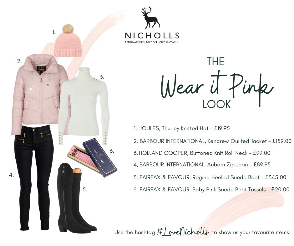 Nicholls look of the week is... #WearItPink 

October is #BreastCancerAwareness Month so this week our favourite items are all things #pink 

#prettyinpink #breastcancerawareness #wearitpink #nichollsonline #lovenicholls #ootd #ootw
