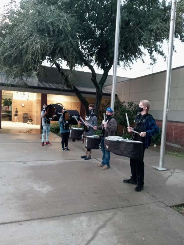 Crandall HS Drumline played at two more elementary schools this morning greeting students as they arrived!  Good morning Martin and Wilson Elementary Schools! <a href="/CrandallHS/">CrandallHS</a> <a href="/OfficialCISD/">Crandall ISD</a> <a href="/CrandallBand/">Crandall Pirate Band</a>