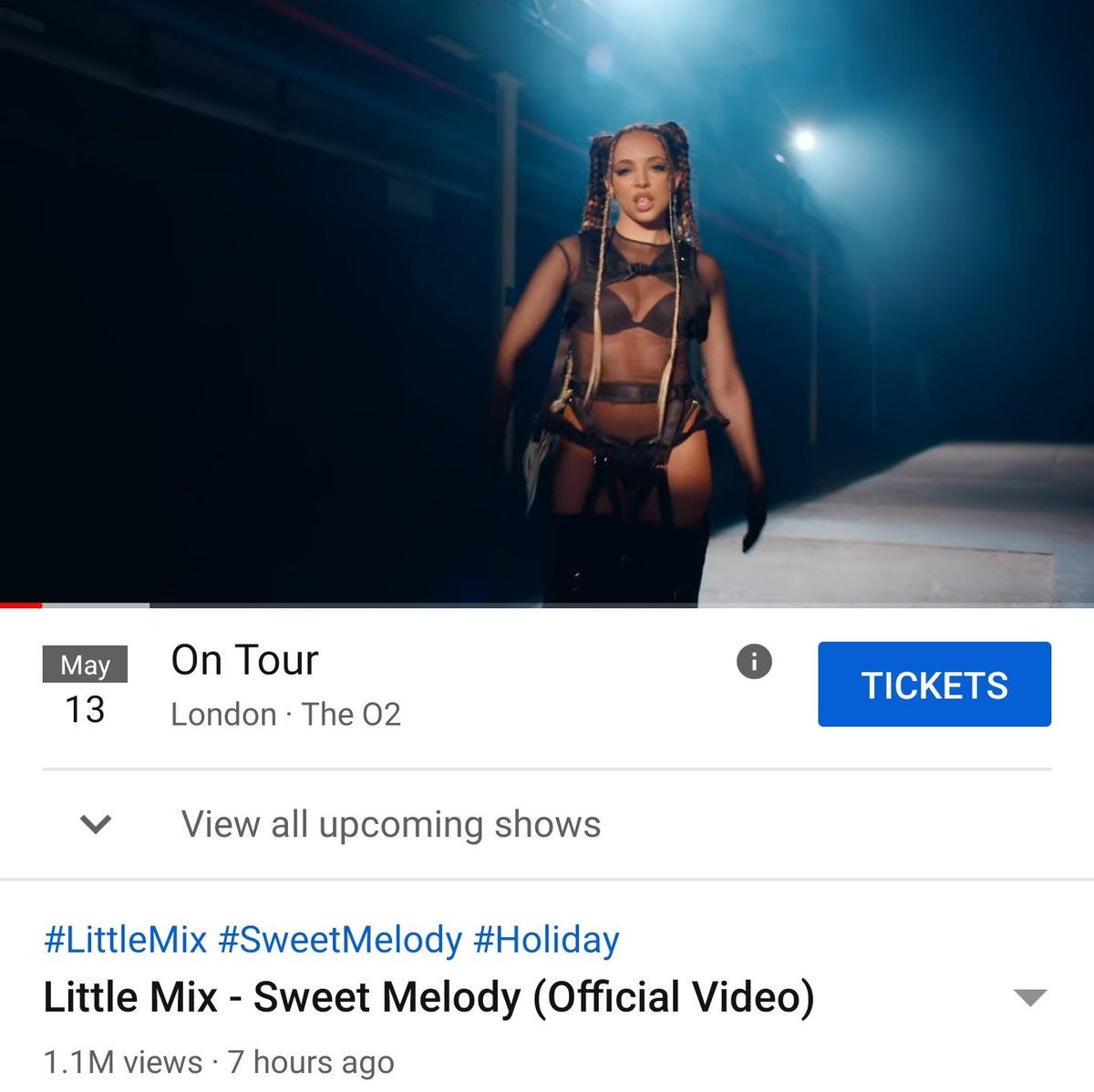 jerriesparkles's tweet photo. 1.1M VIEWS #SweetMelodyVideo 

@LittleMix @YouTube https://t.co/V7M0jACgKK