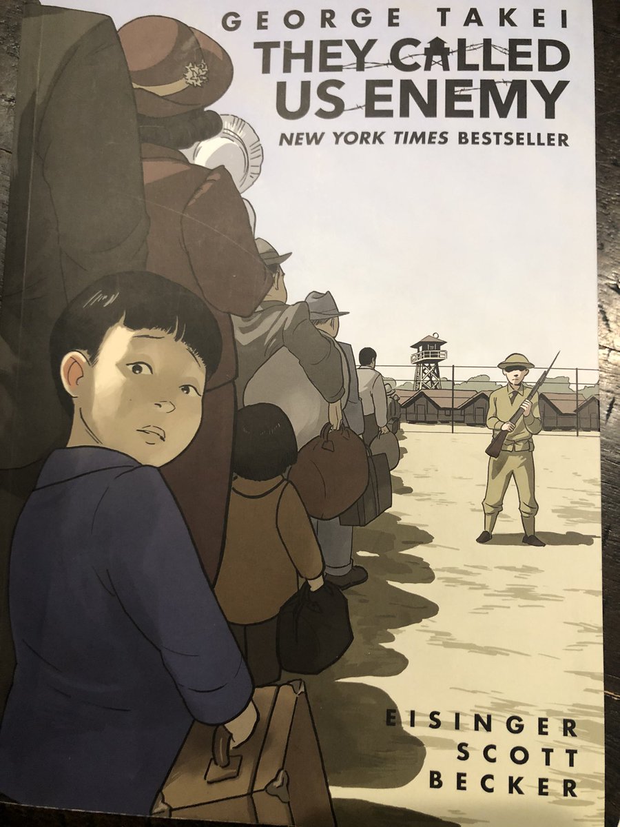 SSECTSUNGEMS's tweet photo. Great read and learning experience for myself and my son! #AmericanHistory #JapaneseInternmentCamps #WWII #TheyCalledUsEnemy #GeorgeTakei #teachermommy #lifelonglearners🤩 https://t.co/TdHttQnA3P
