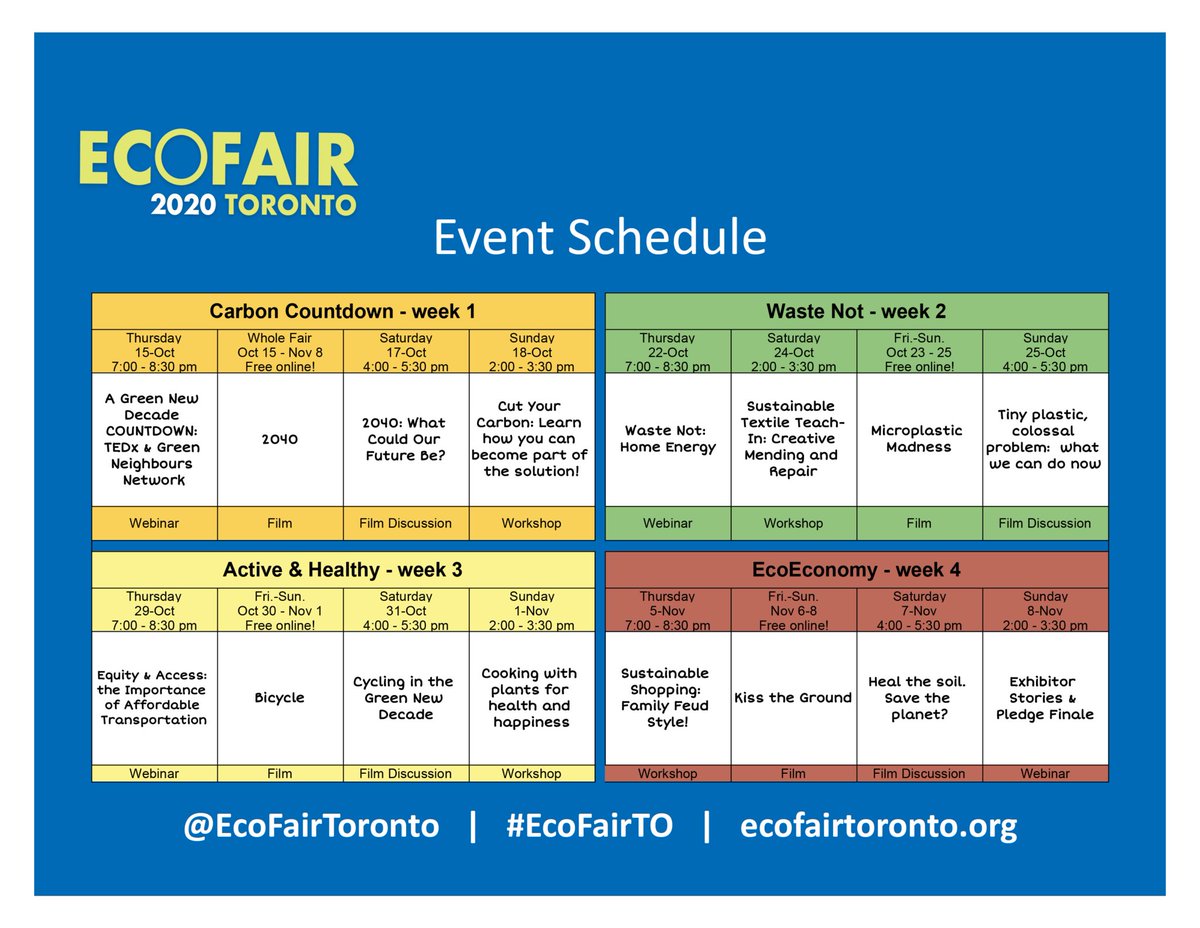 It's #WasteReductionWeek at <a href="/EcoFairToronto/">EcoFair Toronto 2022</a>! Visit ecofairtoronto.org to sign up for their fantastic virtual events.