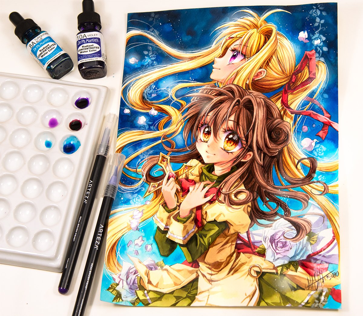 Manga_Nashi's tweet photo. It is finished ^___^
This Manga had a huge impact on me in my youth. And i really adore the work of mangaka sensei Arina Tanemura. I have met her years ago at a convention. I was standing together with her on the stage and had to draw a Marron on a large Clip Board. I was sooo https://t.co/YMZXSDK75u