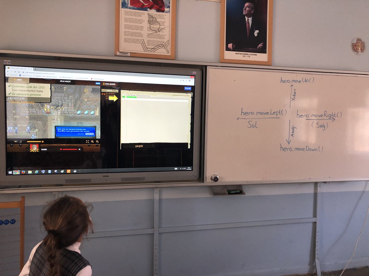 buyukgecit's tweet image. Kodlama oyunu ile hem eğlendik hem öğrendik. Yazdığımız kodlarla kahramanımızı hedeflere ulaştırdık. #CodeWeek2020
@ziyaselcuk @skaygusuz @Serhat_3325 @askalemem @Erzurum_Mem