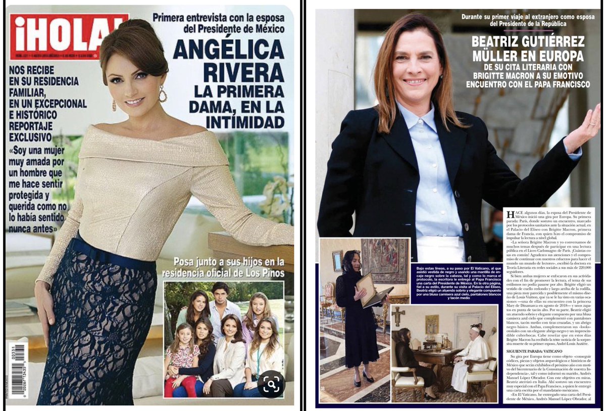 JTrianaT's tweet photo. Tanto se criticó la frivolidad (con justa razón) de Angelica Rivera cuando apareció en la revista ¡HOLA!, y ahora @BeatrizGMuller viene a hacer exactamente lo mismo.

La "familia imperial" está mareada en un ladrillo. https://t.co/cPIR5NMHox