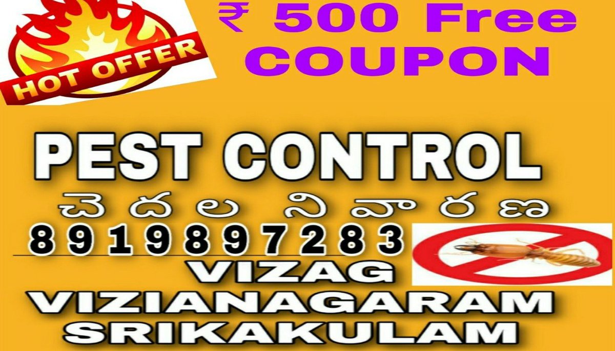 CivilRepairs's tweet image. Visakha pest control service free ₹500 worth service coupon