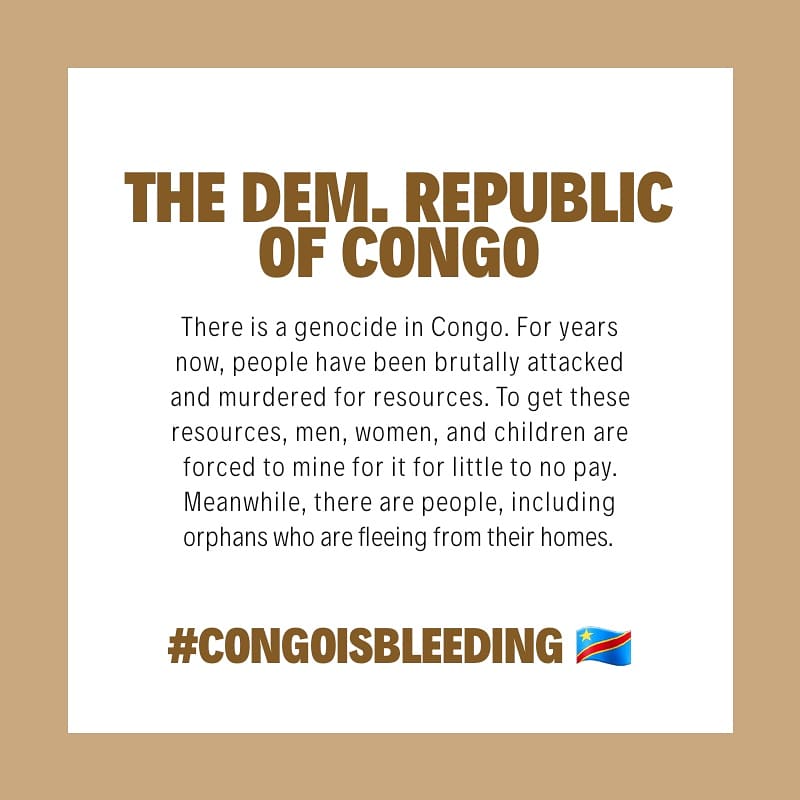 HighTeaPod1's tweet photo. *A thread* Not a surprise, but it's a shame that the US media is not covering what is going on in the Motherland. We stand with Africa.🌍🤎 #AfricaIsBleeding #EndSARS
#congogenocide #ShutItAllDown https://t.co/UNCJ5b86xr