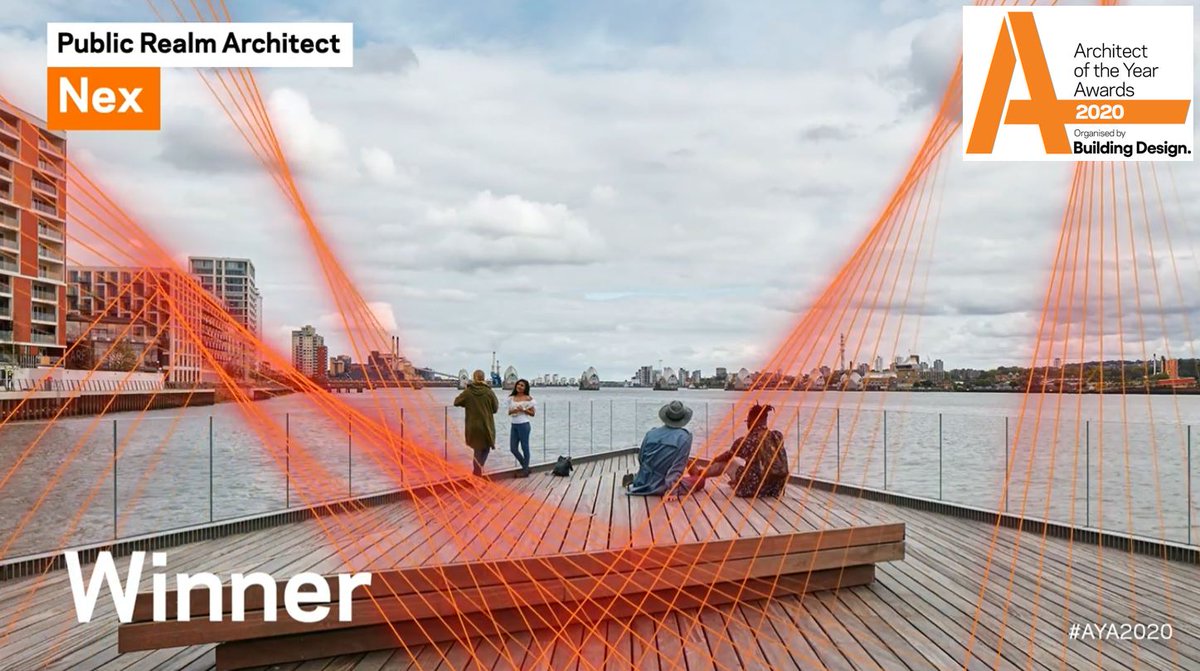 AYAwards's tweet photo. Huge congratulations to Nex who have won the #AYA2020 award for Public Realm Architect of the Year! @i_nex https://t.co/TvBHcIIYeU