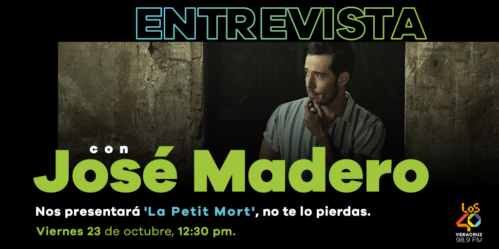 Los40Ver's tweet photo. 🚨🚨🚨 Tenemos música nueva #LaPetitMort 🎨 de @jose_madero platicaremos con él sobre su nuevo proyecto 🔥 , acompáñanos HOY a las 12:30 en #MOOD40
#Los40Veracruz 98.9 FM 📻#TodosLosÉxitos https://t.co/qjSKXNICLj