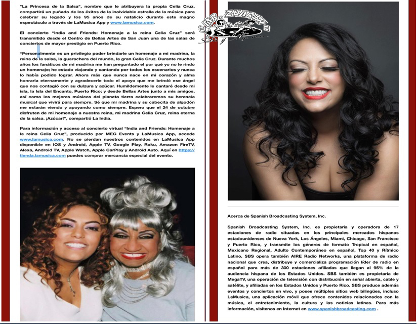 amrzuarth's tweet photo. SOLO FALTA UN DÍA ‼️‼️‼️
PARA EL GRAN CONCIERTO VIRTUAL: INDIA AND FRIENDS
HOMENAJE A LA REINA CELIA CRUZ... @laindiaofficial 
NO TE LO PIERDAS ‼️‼️‼️
INFORACIÓN Y ACCESOS EN ESTE LINK: https://t.co/G1fAxJlsfw https://t.co/P06YsQdaMV